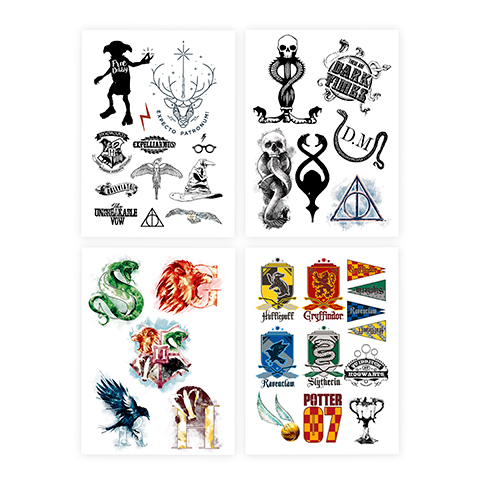 Tatuaggi temporanei di Harry Potter 35 pezzi