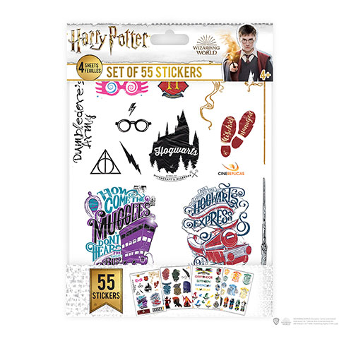 Set 55 Adesivi Harry Potter