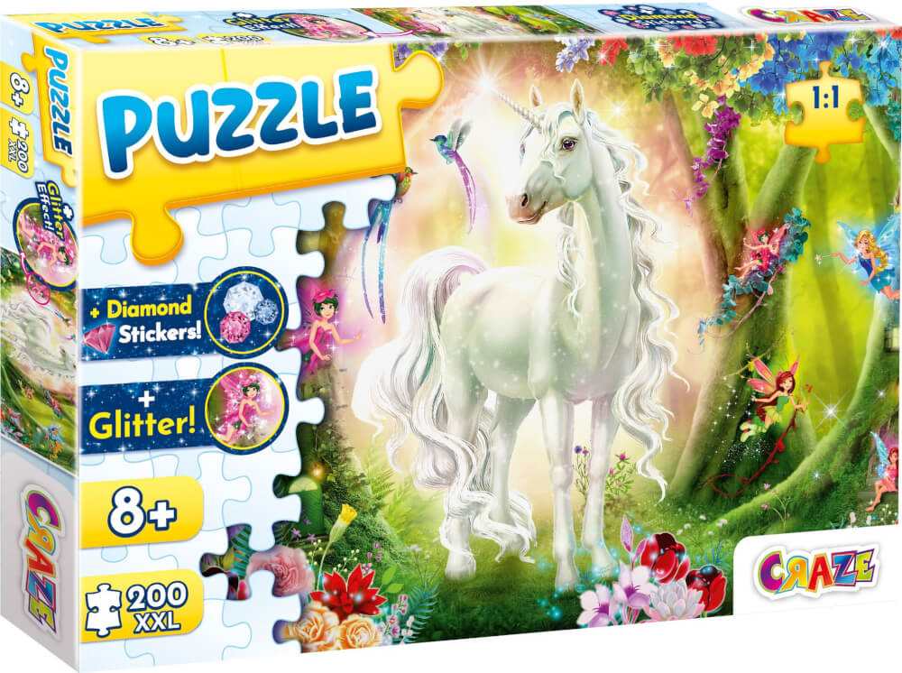 CRAZE Puzzle Foresta magica unicorno