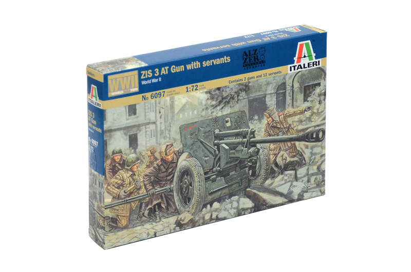 Cannone anticarro ZIS 3 con equipaggio 1:72