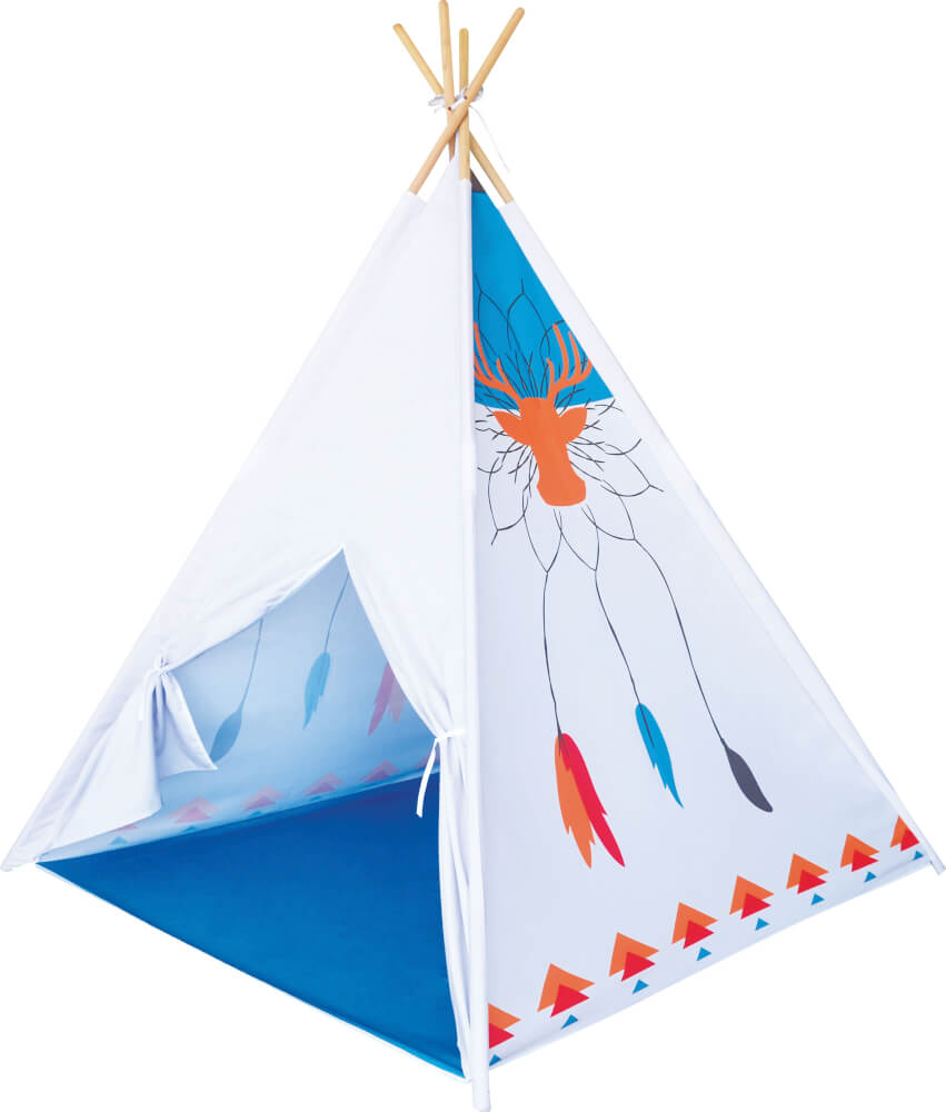 Tenda indiano con base blu
