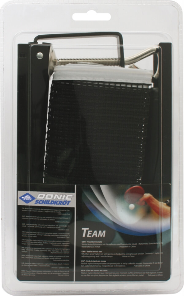 Rete da ping pong con supporto