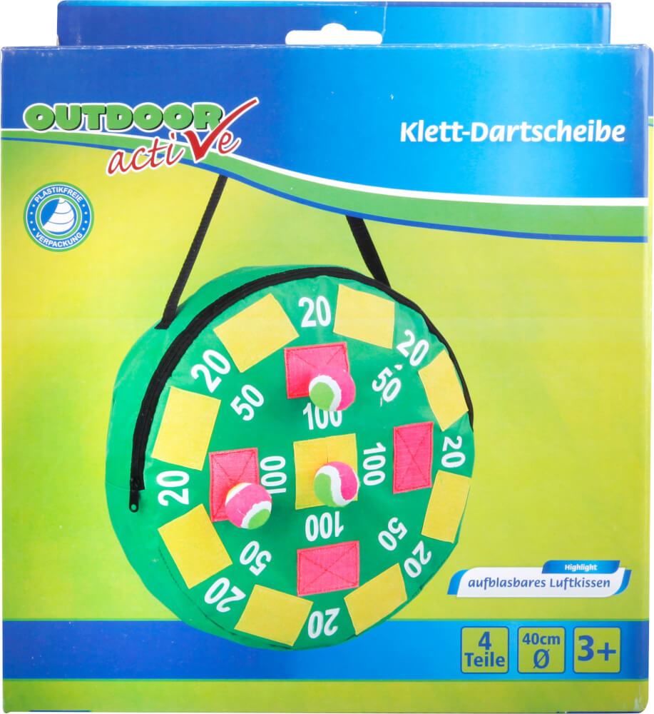 Bersaglio gonfiabile con palle in velcro