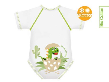 Baby Dinosaur body  0-36m bio cotton 4season