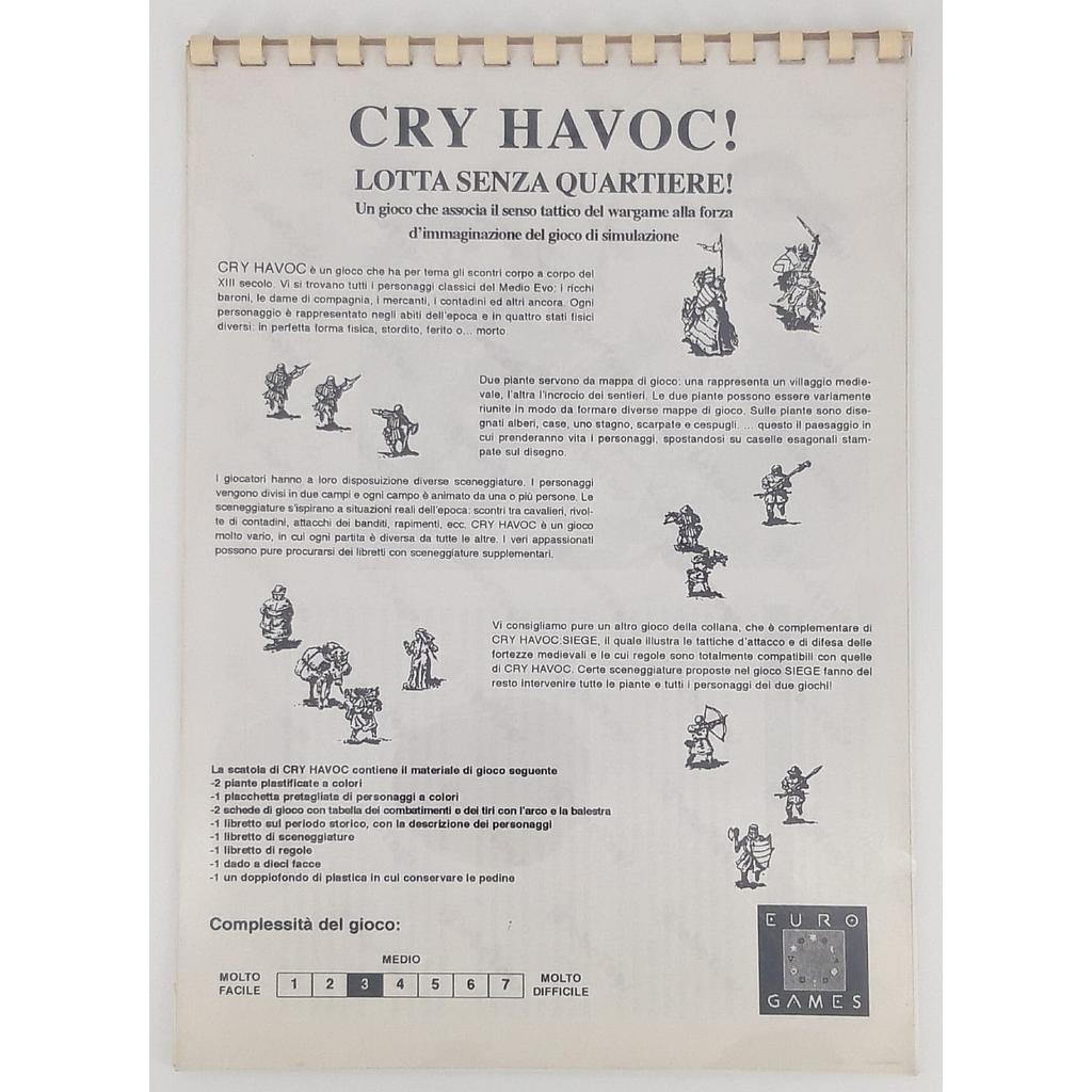 Cry Havoc! Lotta senza quartiere libro istruzioni