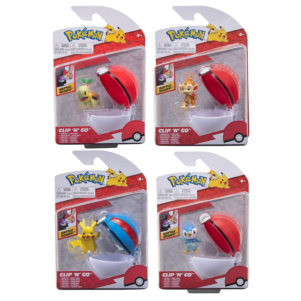 Pokémon clip 'N' Go con Pokeball assortiti