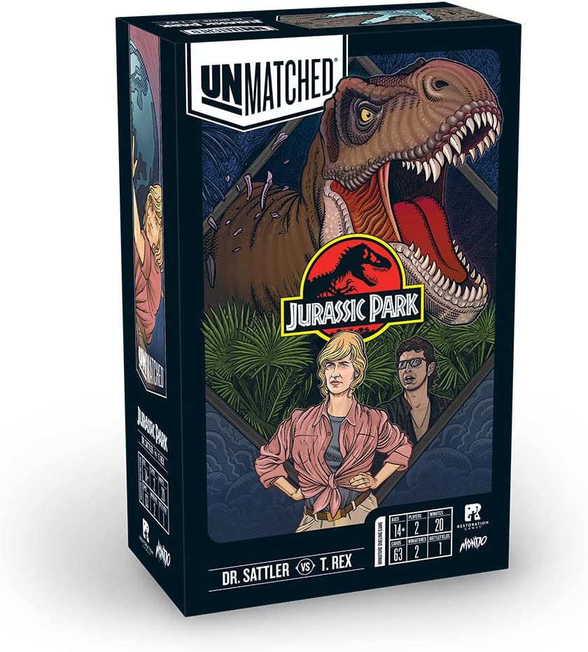 Edizione inglese Unmatched Jurassic Park Dr. Sattler vs T.Rex
