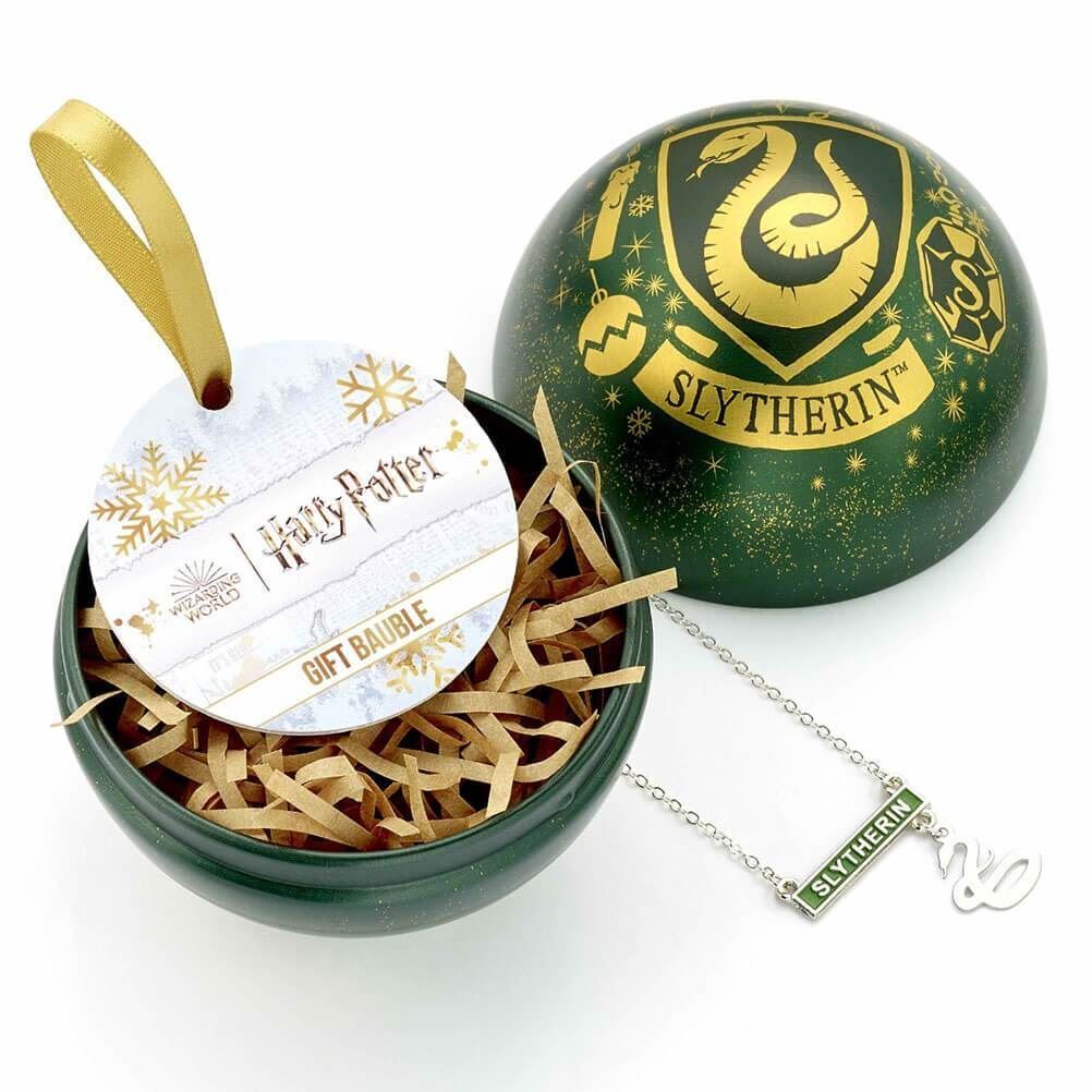 Pallina di natale e collana Serpeverde