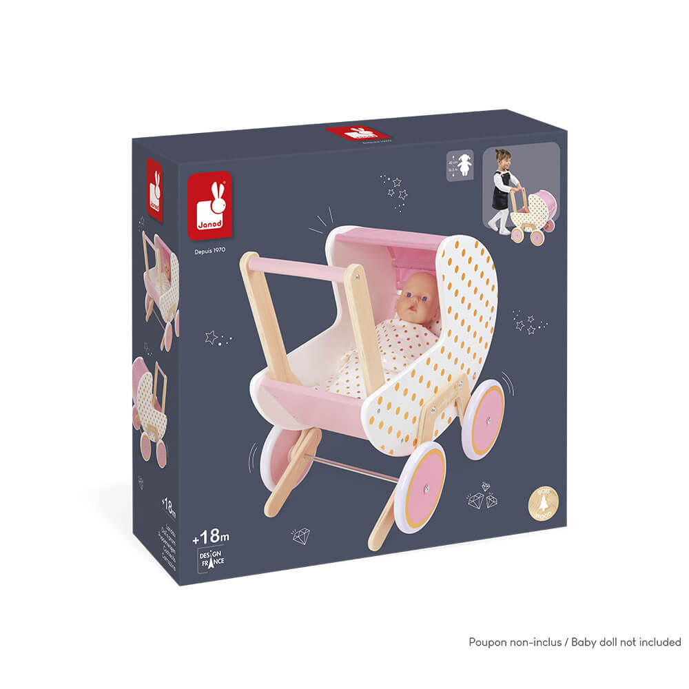 Carrozzina in legno candy chic