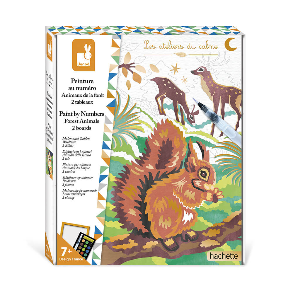 Dipingi con i numeri Animali della foresta