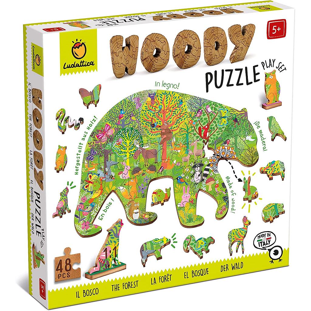 Puzzle in legno il Bosco 48 pz