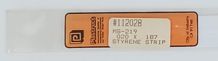 Styrene Strip Plastruct 0,5 X 4,75 mm