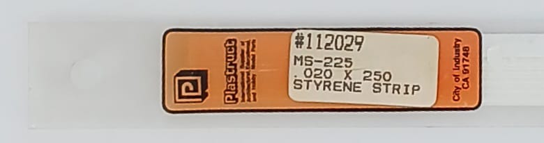 Styrene Strip Plastruct 0,5 X 5,70mm