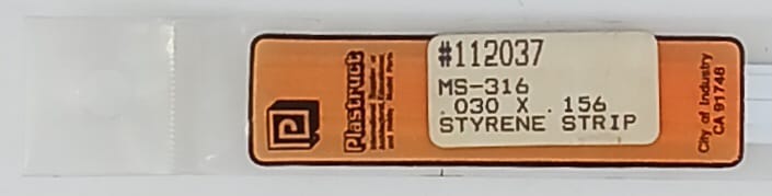 Styrene Strip Plastruct 0,76 X 4mm