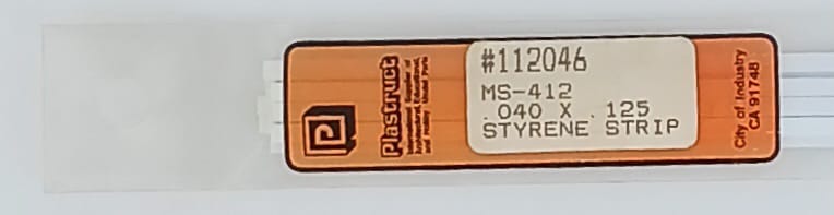 Styrene Strip Plastruct 1 X 3,17mm