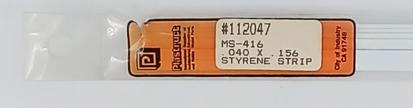 Styrene Strip Plastruct 1 x 4mm