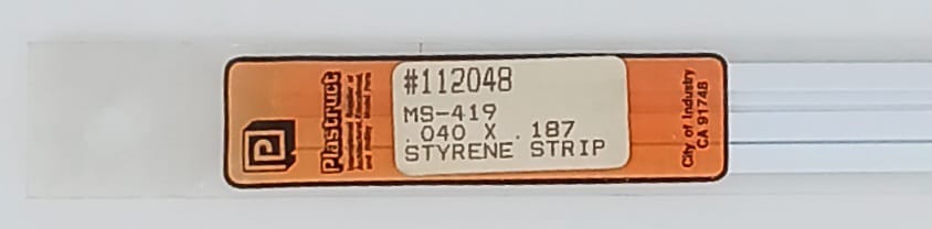 Styrene Strip Plastruct 1 x 4,75 mm