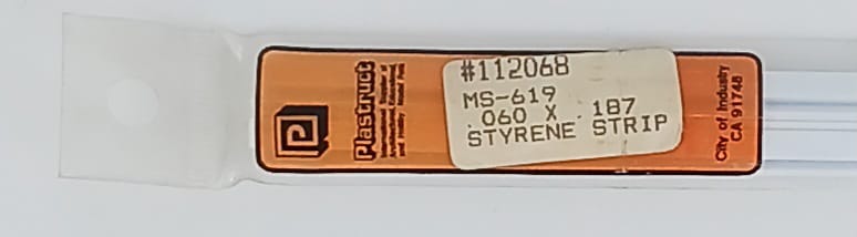 Styrene Strip Plastruct 1,5 X 4,75 mm