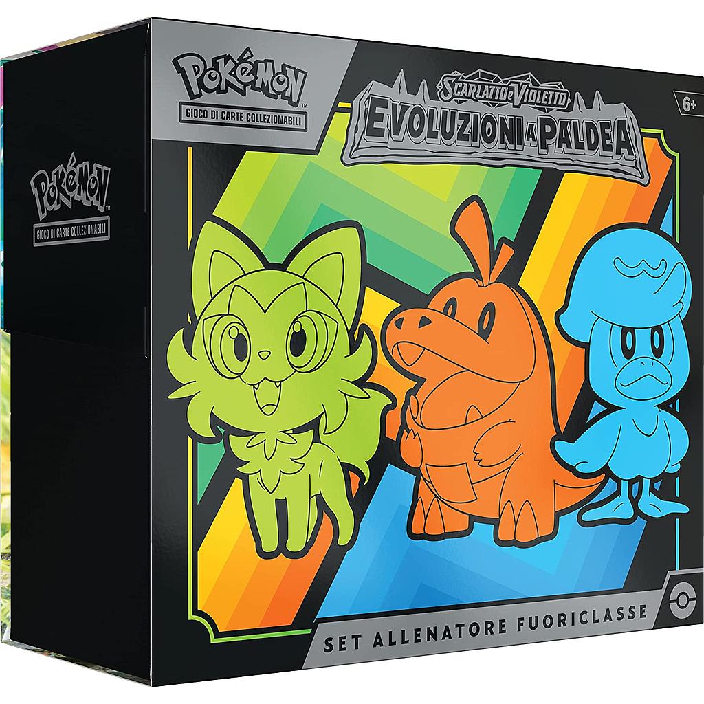 Pokémon Set allenatore fuori classe Scarlatto e violetto Evoluzioni a Paldea