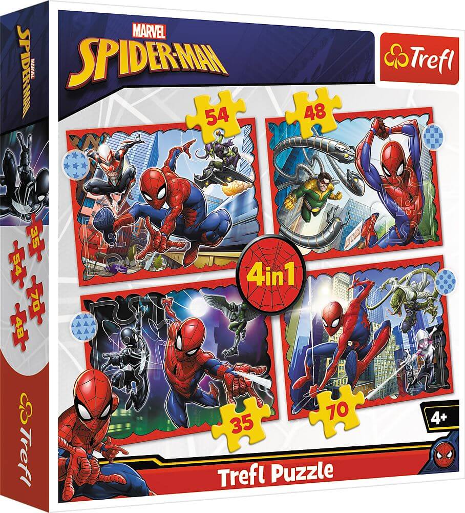 Puzzle Spiderman 4in1
