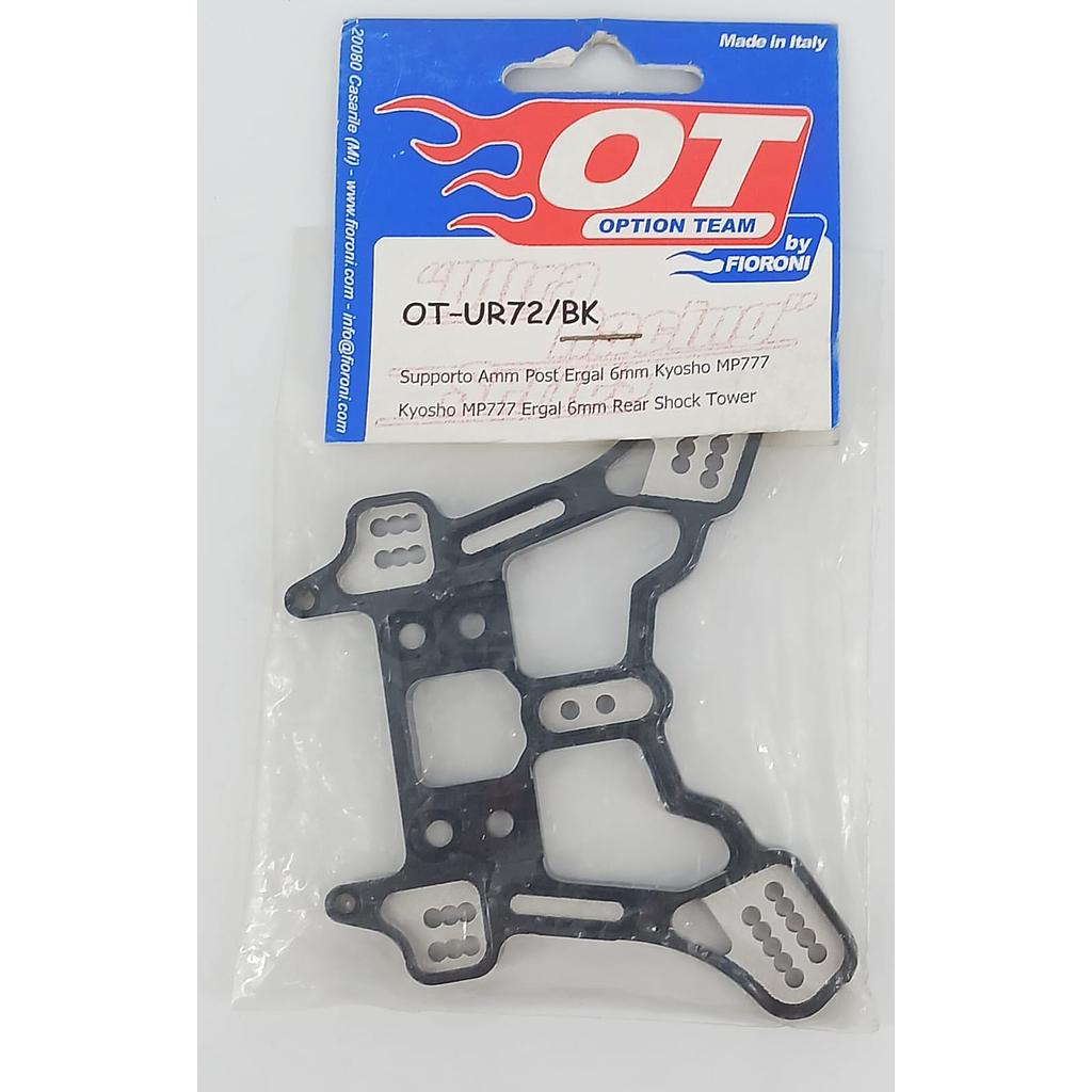 Supporto ammortizzatori posteriori Ergal 6mm Kyosho MP777