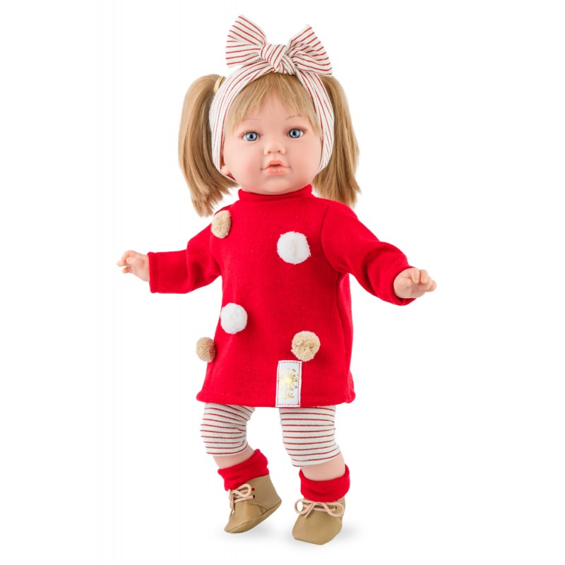 Bambola Alina vestito rosso 45cm