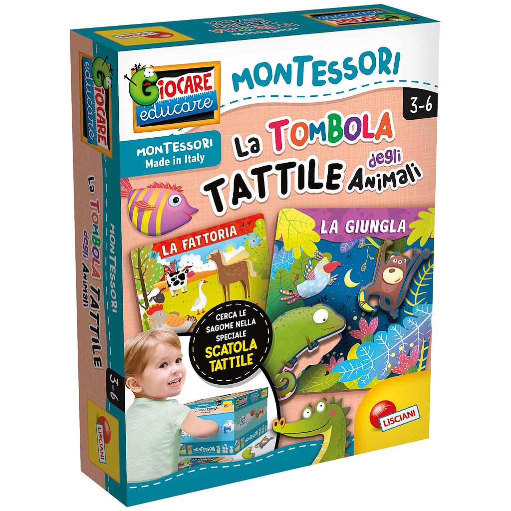 plus tombola tattile degli animali Montessori