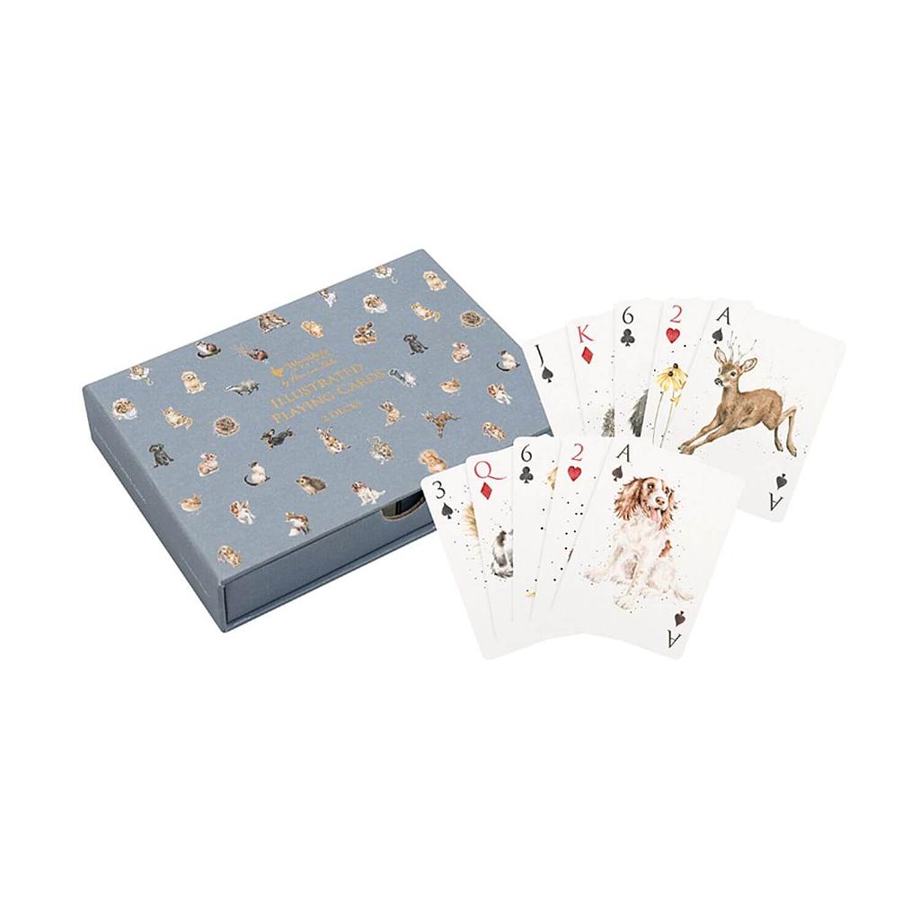 coppia mazzi di carte Ramino - Animali