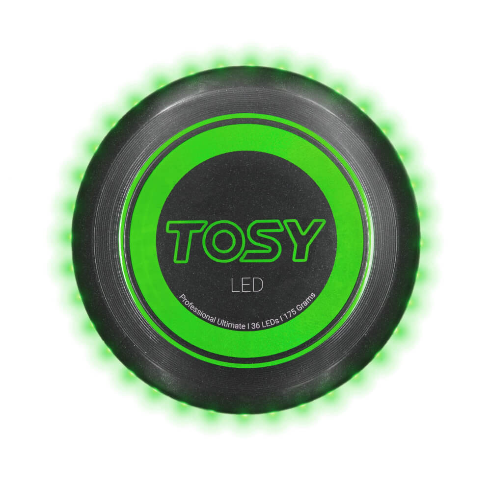 TOSY Ultimate Disc LED, verde fresbee