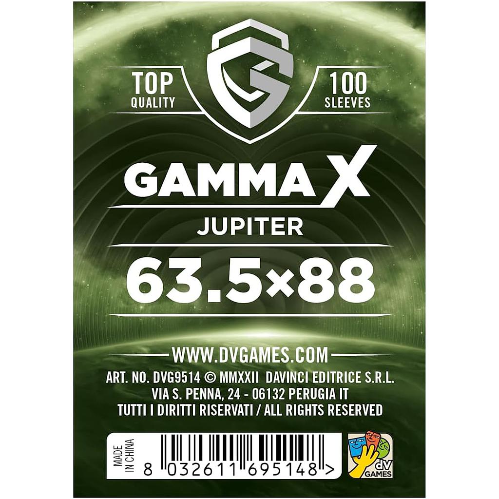 100 Buste protettive 63,5 x 88 Jupiter Gamma X