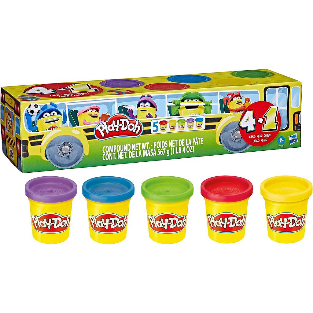 Set Vasetti nel bus Play Doh