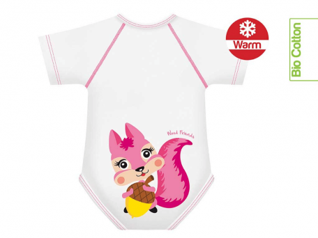 Scoiattolo body 0-36m bio cotton warm