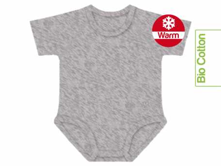 Body melange grigio 0-36m bio cotton warm