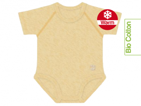 Body melange giallo 0-36m bio cotton warm