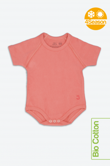 Body corallo 0-36m bio cotton 4season