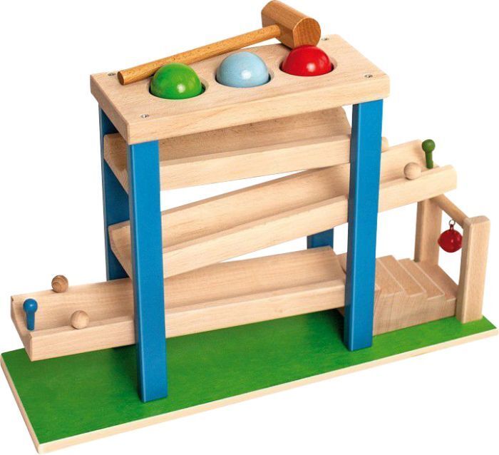 Gioco batti palla in legno