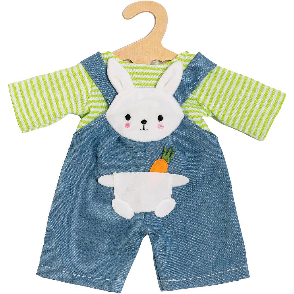 Salopette con maglia coniglietto