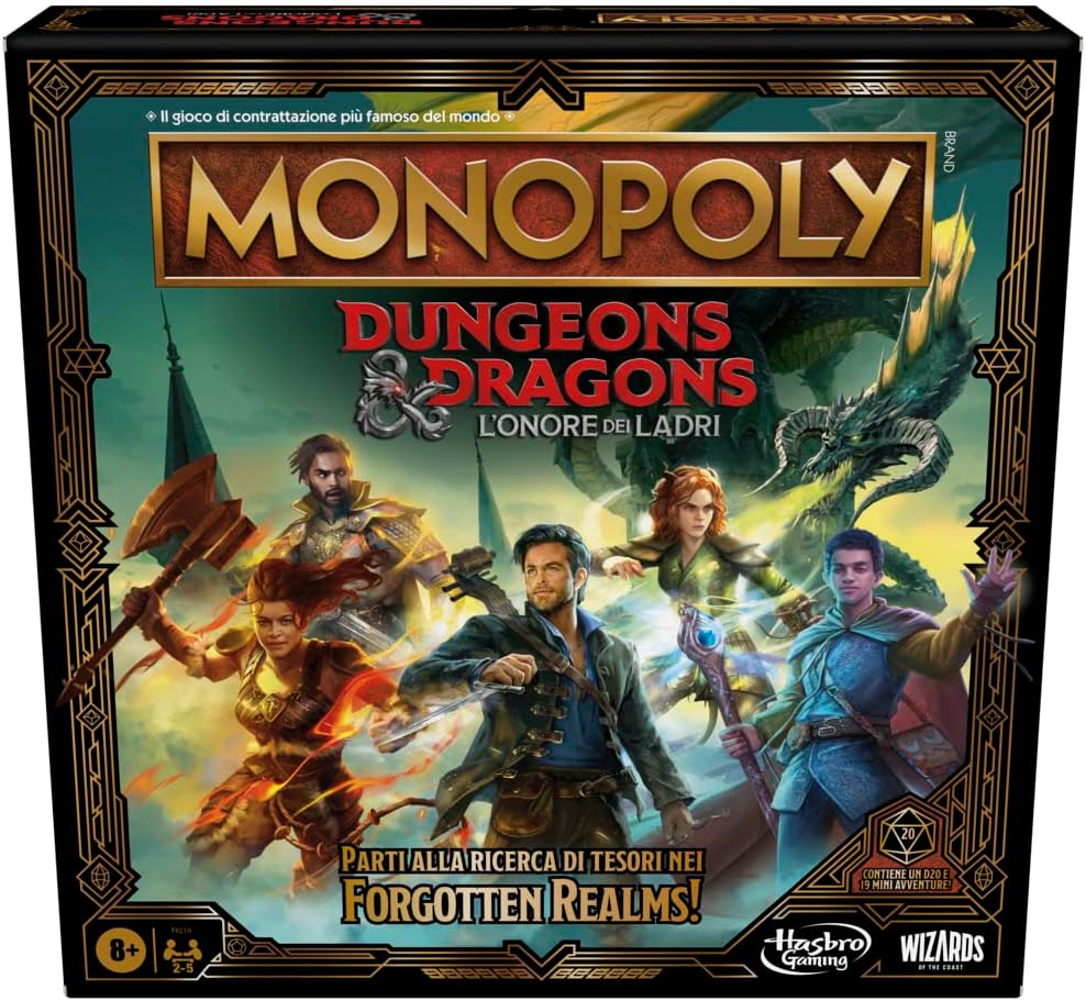 Monopoly Dungeon and Dragons l'onore dei ladri