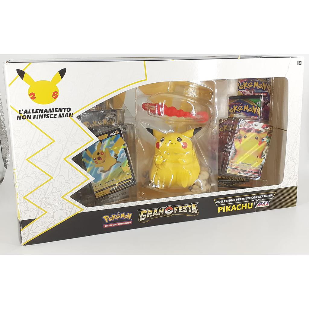 Pokemon Gran Festa Pikachu VMax e statuina