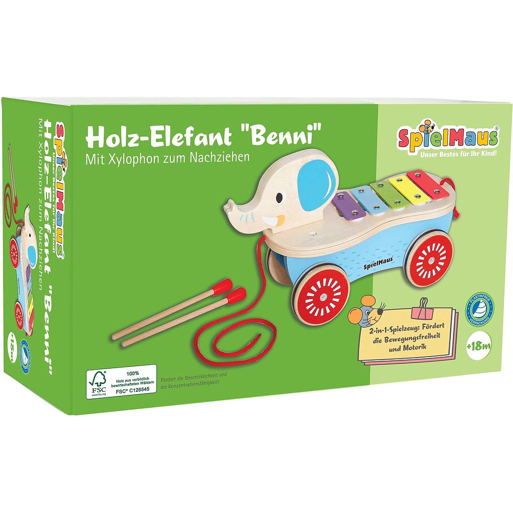 Elefante da tirare con xilofono