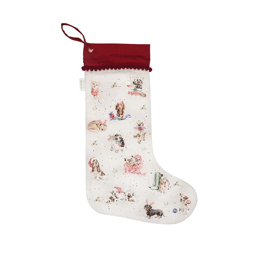 Calza di natale con cani