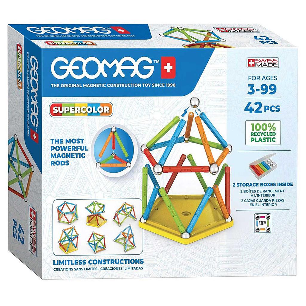 Geomag supercolor recycled 42 pezzi
