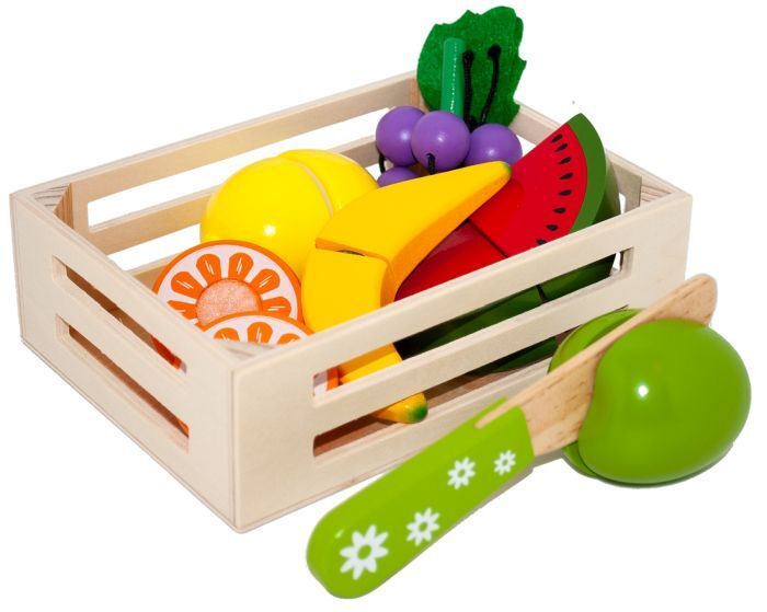 Cassetta in legno con frutta
