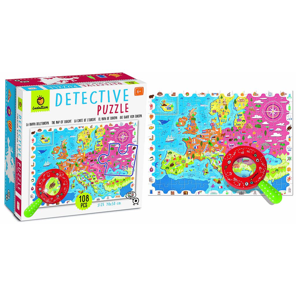 Puzzle detective Europa 108 pezzi
