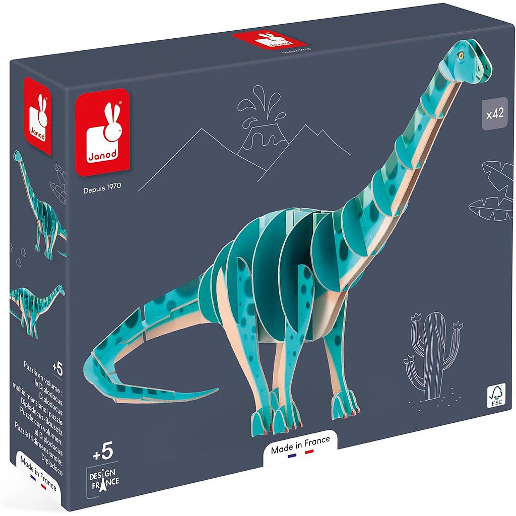 Dinosauro puzzle tridimensionale diplodoco