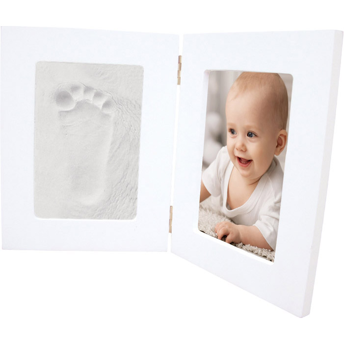 cornice per foto e impronta neonato