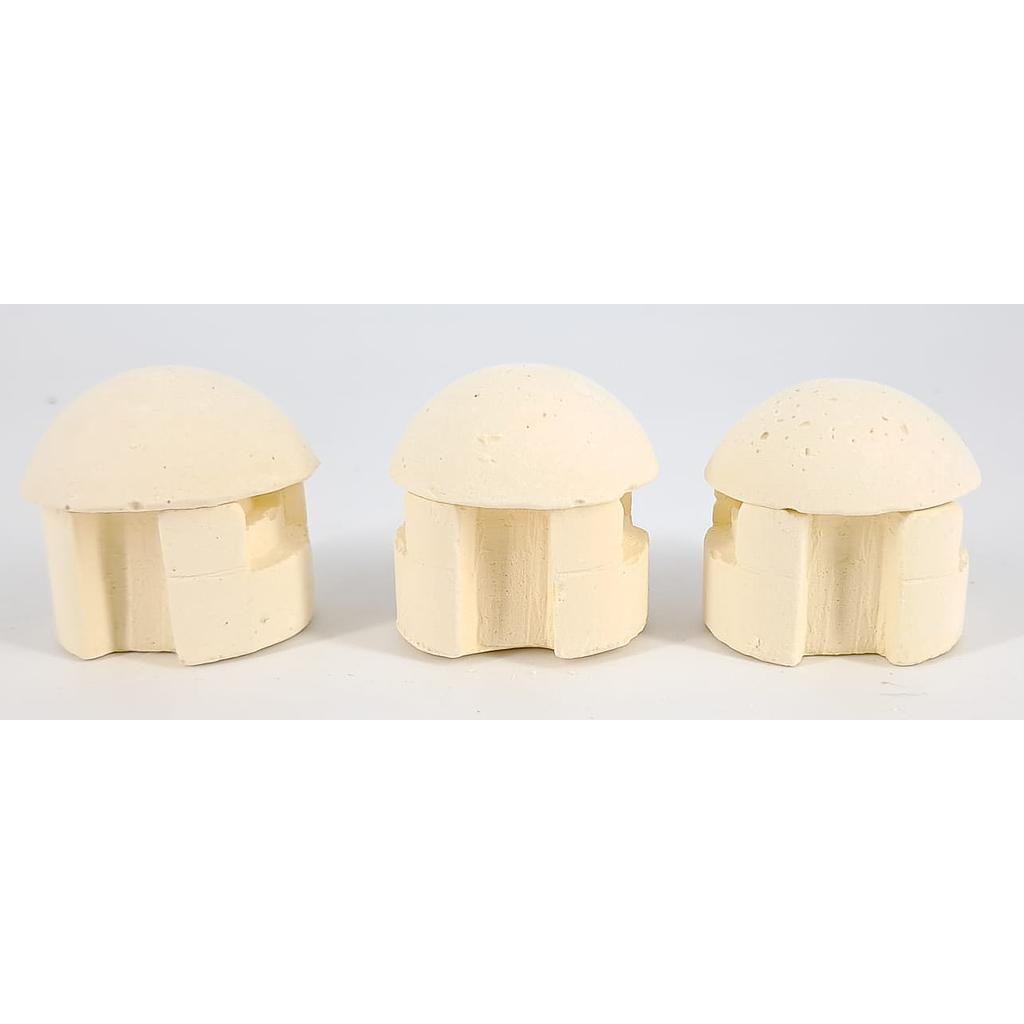 3 Bunker in gesso scala 1/72