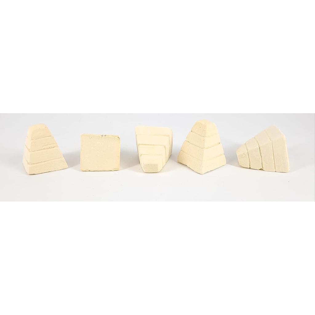 5 Blocchi anticarro in gesso scala 1/35