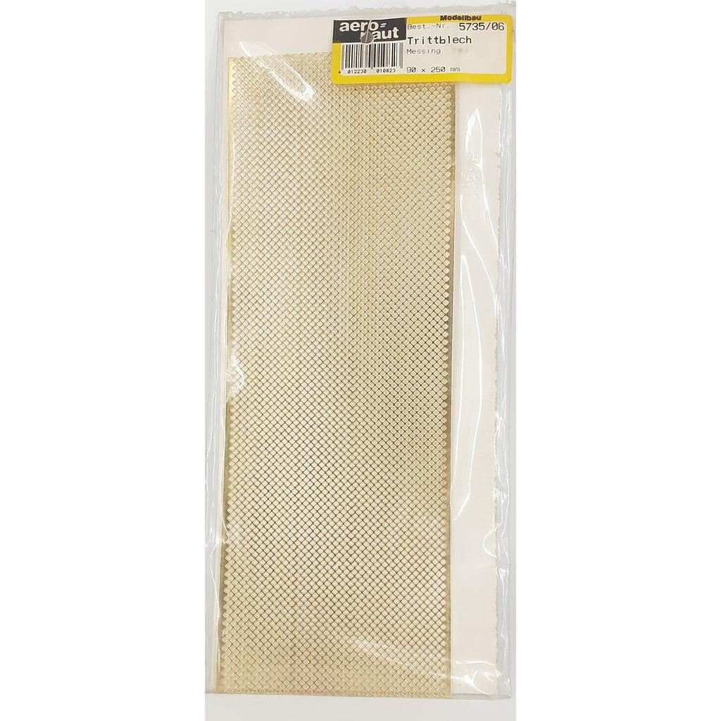 retino ottone 90x250mm fori quadrati in diagonale