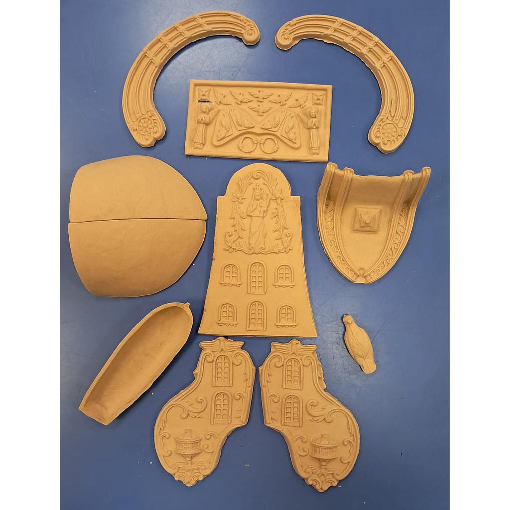 ornamenti in legno plastico veliero SS.Madre